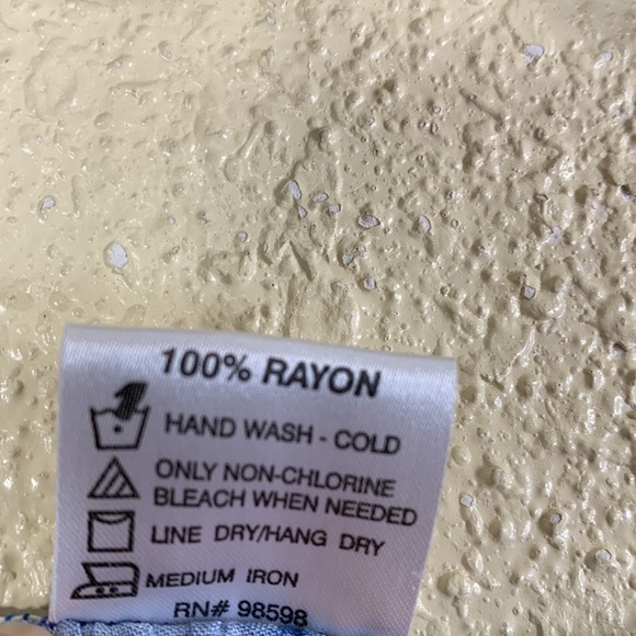 Koko Knot Maxi Dress Ocean Blue Floral Palm Trees S 100% Rayon - Picture 10 of 16